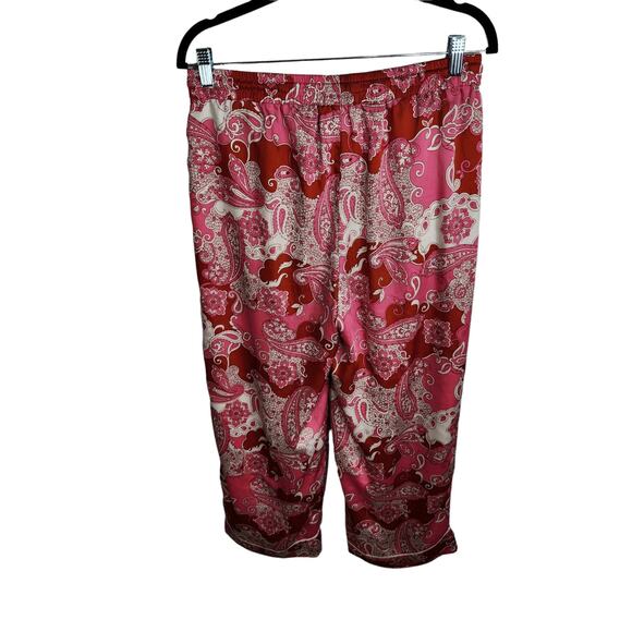 J. Crew Relaxed High Rise Crop Wide Leg Pant Womens Size 6 Vintage Paisley - Picture 5 of 9